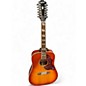 Used Epiphone Hummingbird 12 Strinf 2 Color Sunburst 12 String Acoustic Guitar
