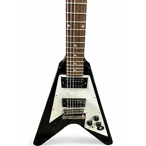 Used Epiphone Kirk Hammett '79 Flying V Ebony Solid Body Electric Guitar