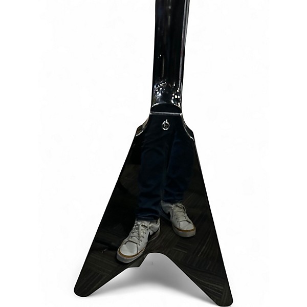 Used Epiphone Kirk Hammett '79 Flying V Ebony Solid Body Electric Guitar