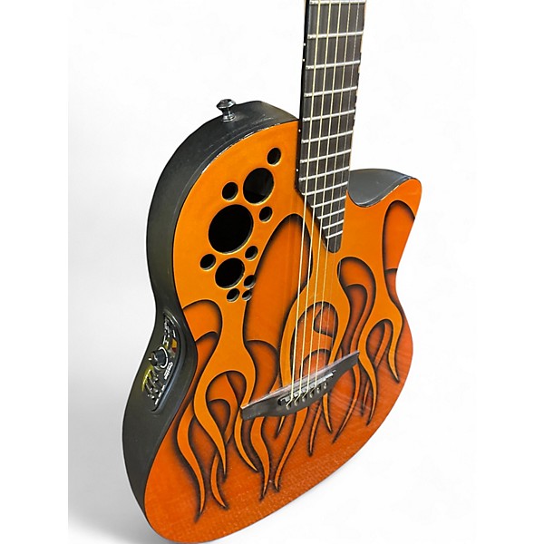 Used Ovation GCXT ORANGE Acoustic Electric Guitar