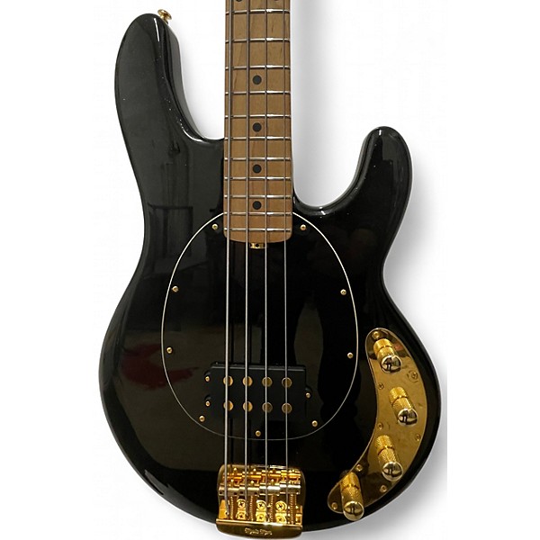Used Ernie Ball Music Man StingRay Special H jackpot black and gold Electric Bass Guitar