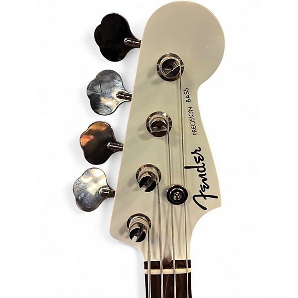 Used Fender AERODYNE PRECISION BASS WHITE Electric Bass Guitar
