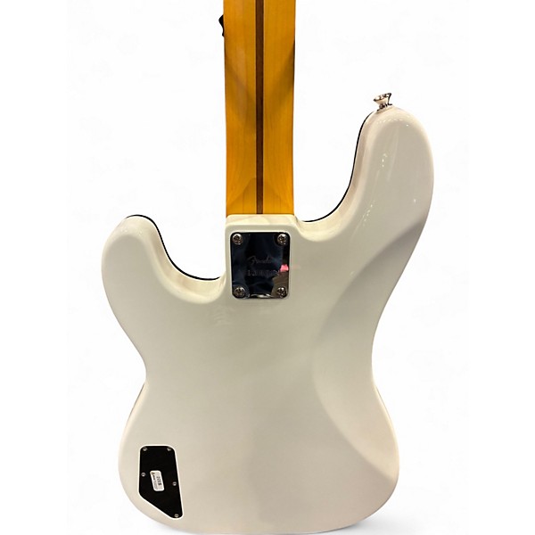 Used Fender AERODYNE PRECISION BASS WHITE Electric Bass Guitar