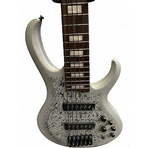 Used Ibanez BTB25TH6 Silver Blizzard Matte Electric Bass Guitar
