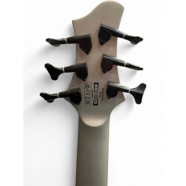 Used Ibanez BTB25TH6 Silver Blizzard Matte Electric Bass Guitar
