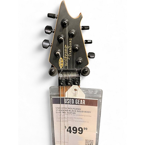 Used EVH Wolfgang Standard Black Solid Body Electric Guitar