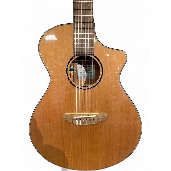 Used Breedlove Discovery Concert Cutaway Nylon Natural Classical Acoustic Electric Guitar
