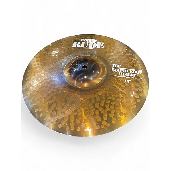Used Paiste 14in Rude Hi Hat Pair Cymbal