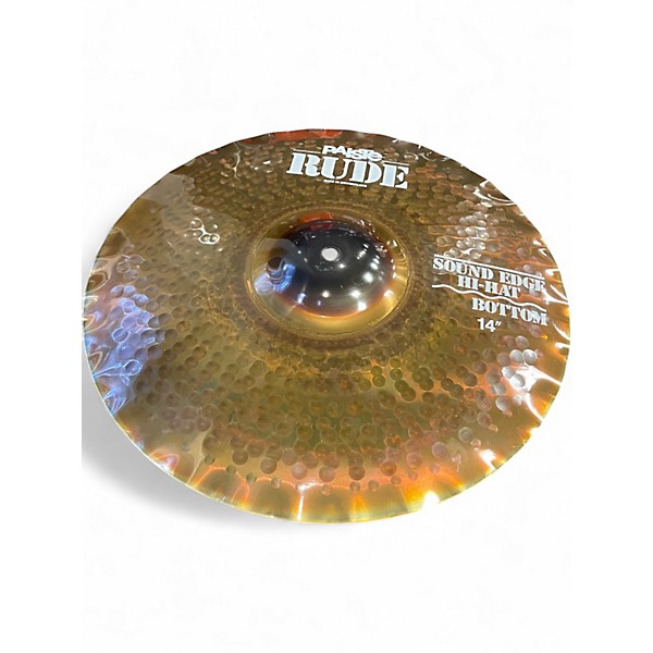 Used Paiste 14in Rude Hi Hat Pair Cymbal
