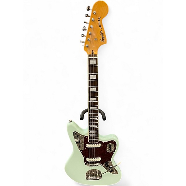 Used Squier classic vibe 70s jaguar Surf Green Solid Body Electric Guitar
