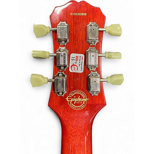 Used Epiphone Les Paul Standard Florentine Pro 2 Tone Sunburst Hollow Body Electric Guitar