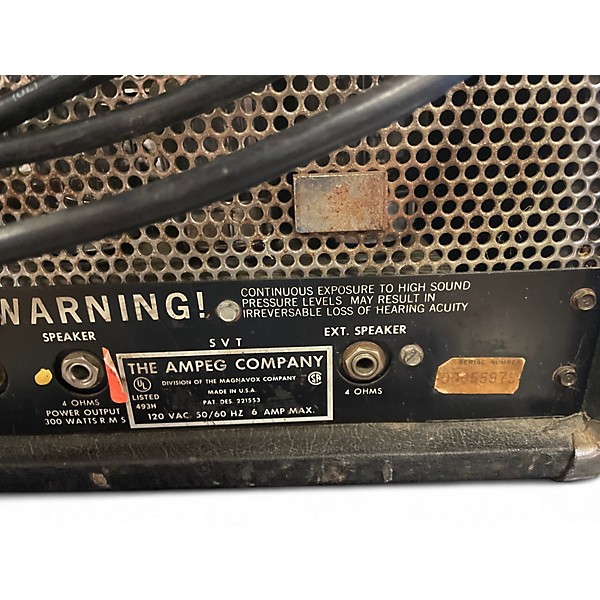 Vintage 1972 Ampeg SVT  Tube Guitar Amp Head