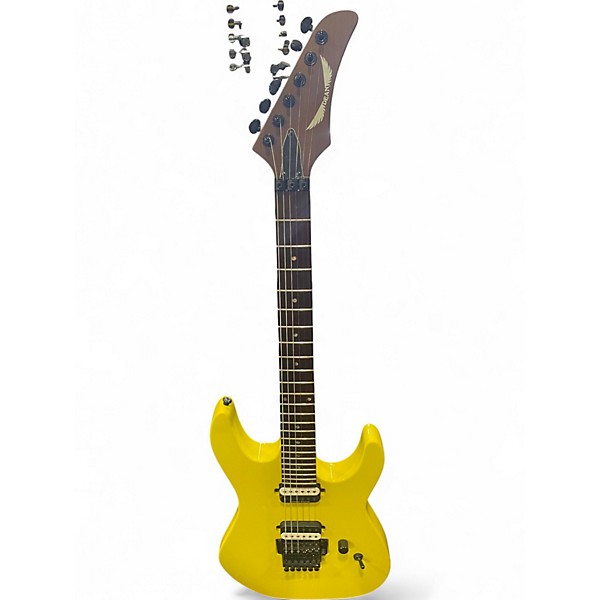 Used Dean Modern 24 Neon Yellow Solid Body Electric Guitar