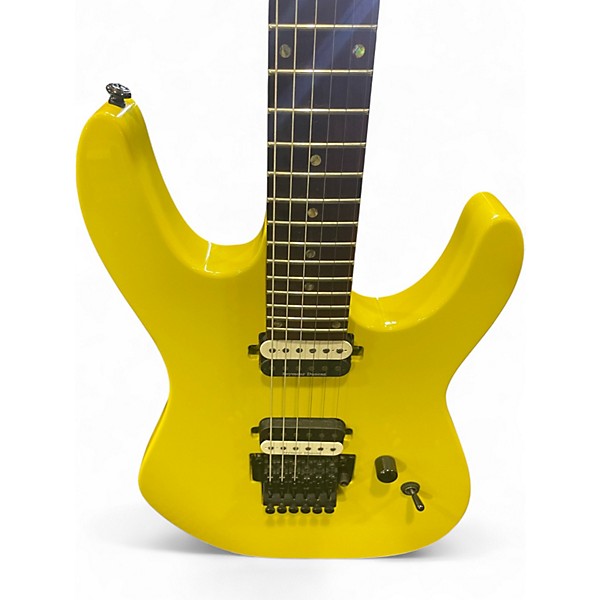 Used Dean Modern 24 Neon Yellow Solid Body Electric Guitar
