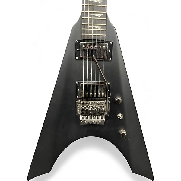 Used Kramer Nite V Black Solid Body Electric Guitar