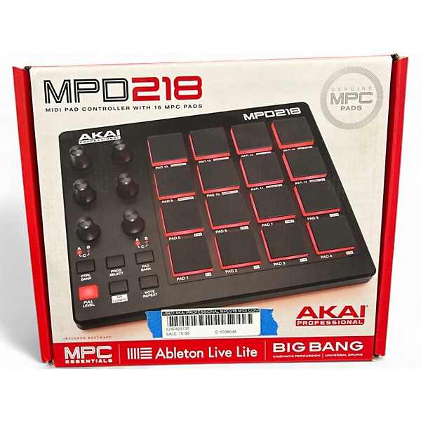Used Akai Professional MPD218 MIDI Controller