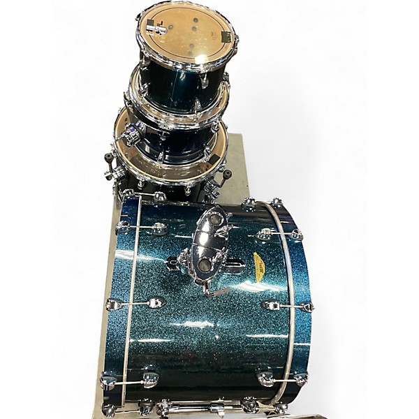 Used SPL 4 Piece VELOCITY 4PC Blue Drum Kit