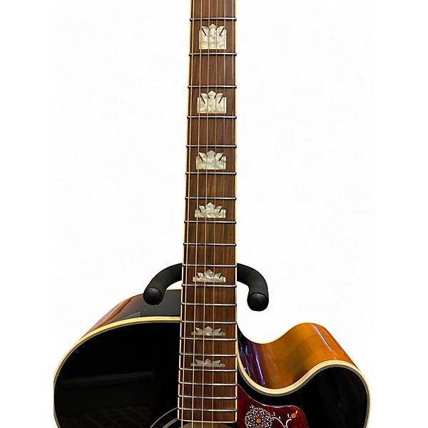 Used Epiphone J-200 EC STUDIO 3 Color Sunburst Acoustic Electric Guitar