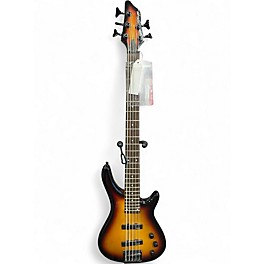 Used Stagg 5 STRING 2 Tone Sunburst Electric Bass Guitar
