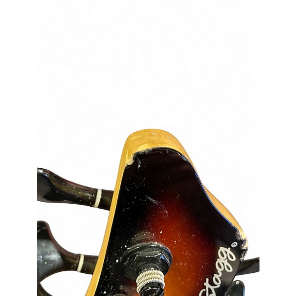 Used Stagg 5 STRING 2 Tone Sunburst Electric Bass Guitar