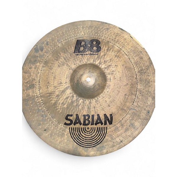 Used SABIAN 18in B8 Chinese Cymbal