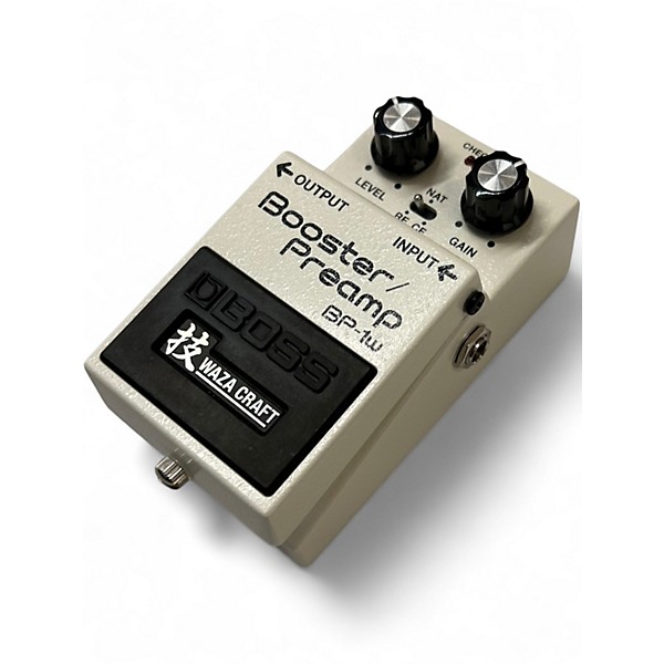 Used BOSS BP-1W Waza Craft Booster/Preamp Effects Pedal White Effect Pedal