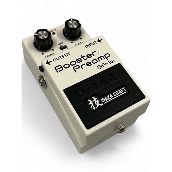 Used BOSS BP-1W Waza Craft Booster/Preamp Effects Pedal White Effect Pedal