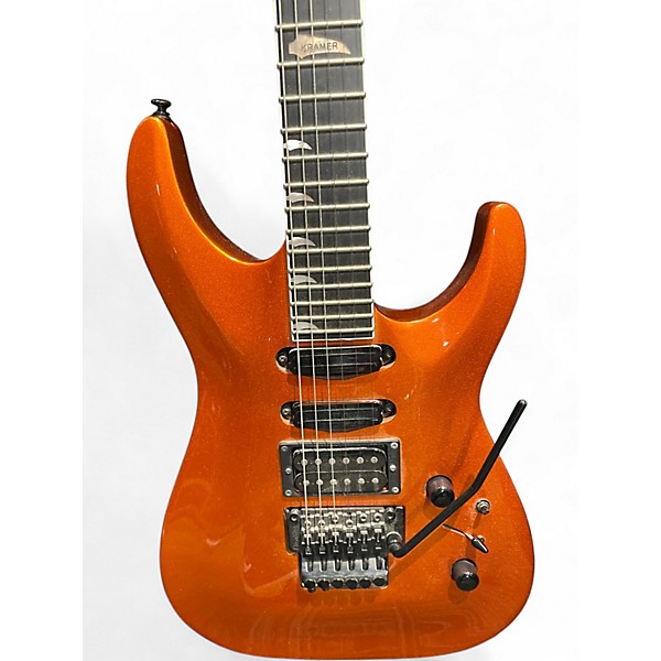 Used Kramer SM-1 Orange Solid Body Electric Guitar