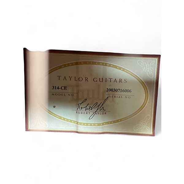 Used Taylor 314CE BROWN Acoustic Electric Guitar