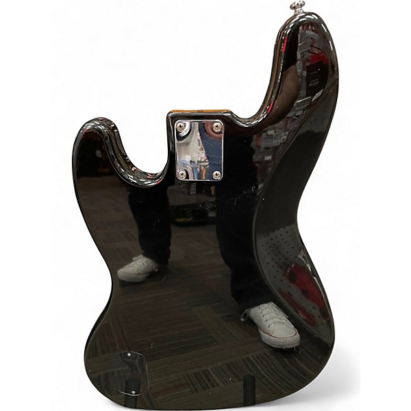 Used Fender Deluxe Jazz Bass V Black Electric Bass Guitar