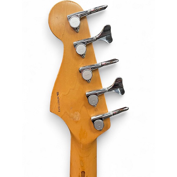 Used Fender Deluxe Jazz Bass V Black Electric Bass Guitar