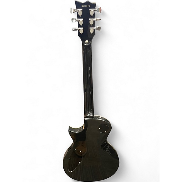 Used ESP Eclipse Standard Series Silver Sparkle Solid Body Electric Guitar