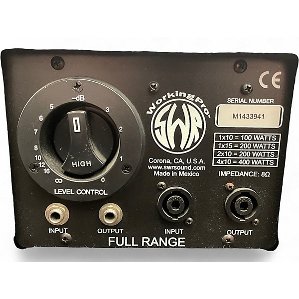 Used SWR Workingman's 1x15T Bass Cabinet