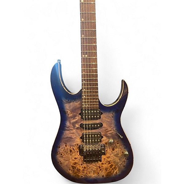 Used Ibanez RG1070PBZ Cerulean Blue Solid Body Electric Guitar