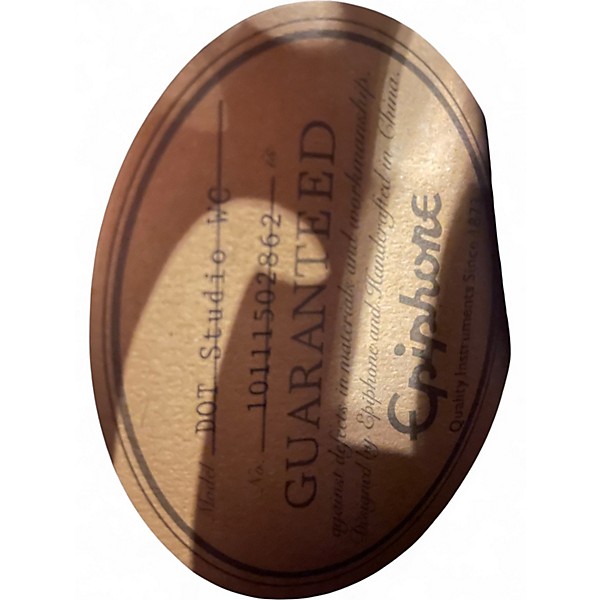 Used Epiphone Dot Studio Worn Cherry Hollow Body Electric Guitar