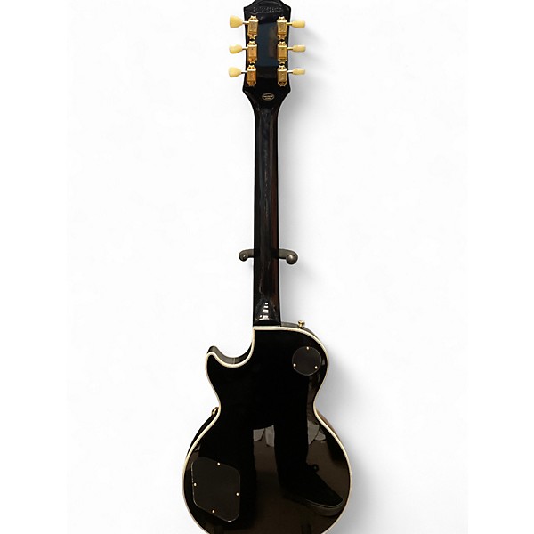Used 2024 Epiphone LES PAUL CUSTOM P-90 Black Solid Body Electric Guitar