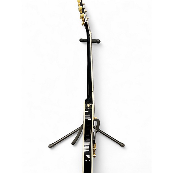 Used 2024 Epiphone LES PAUL CUSTOM P-90 Black Solid Body Electric Guitar