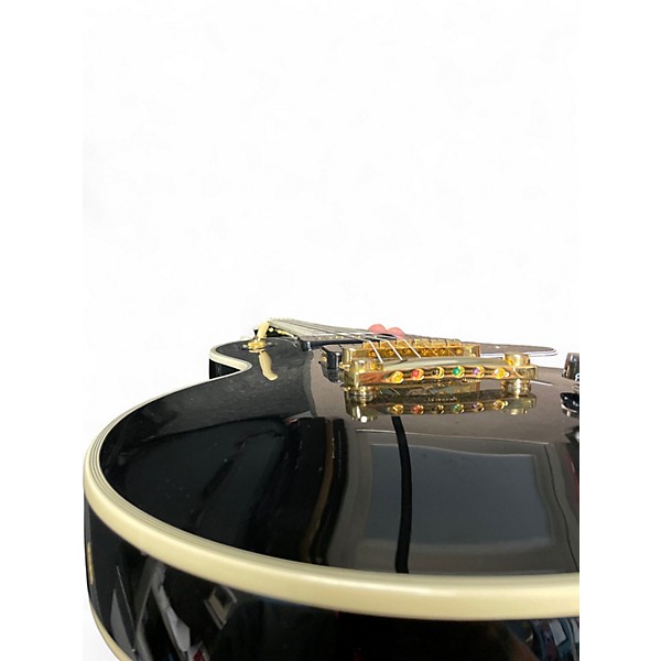 Used 2024 Epiphone LES PAUL CUSTOM P-90 Black Solid Body Electric Guitar