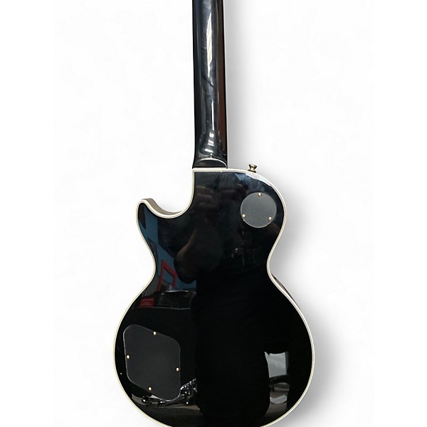 Used 2024 Epiphone LES PAUL CUSTOM P-90 Black Solid Body Electric Guitar