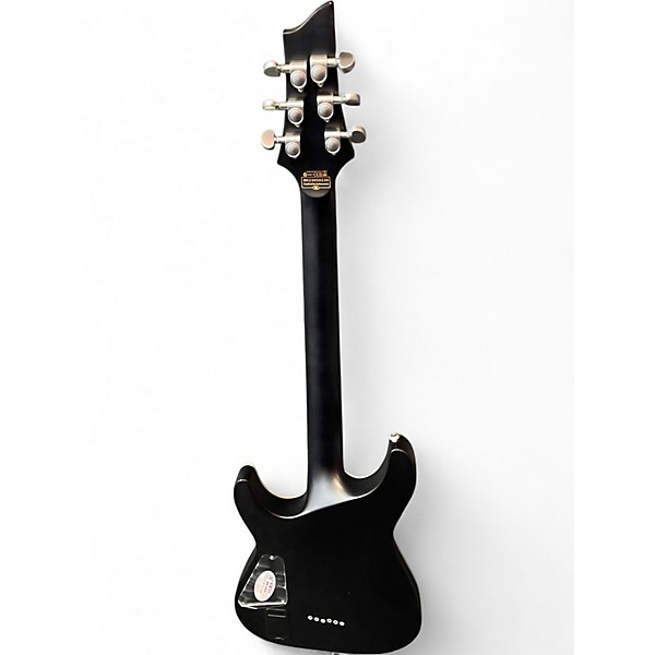 Used Schecter Guitar Research C1 Platinum Translucent Black Solid Body Electric Guitar