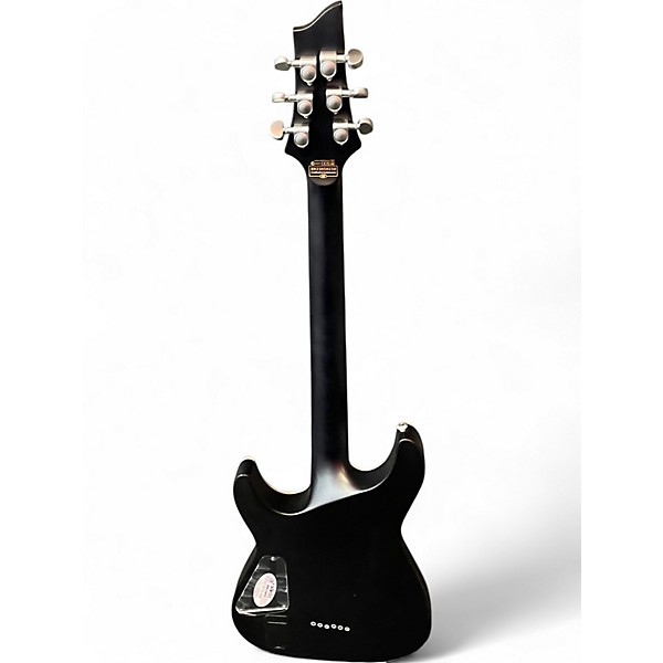 Used Schecter Guitar Research C1 Platinum Translucent Black Solid Body Electric Guitar