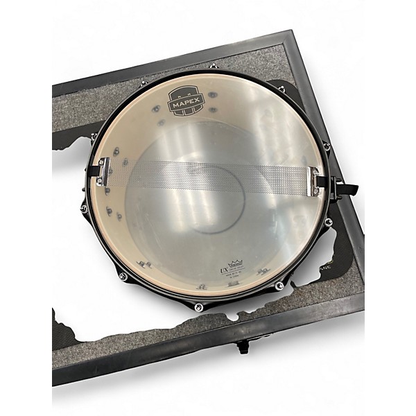 Used Mapex 14in MPX MAPLE POPLAR Transparent midnight black Drum