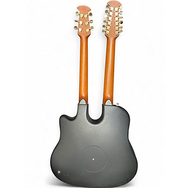 Used Ovation CSD 225 CELEBRITY DOUBLE NECK GUITAR RED EDGE BURST 12 String Acoustic Electric Guitar