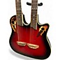 Used Ovation CSD 225 CELEBRITY DOUBLE NECK GUITAR RED EDGE BURST 12 String Acoustic Electric Guitar