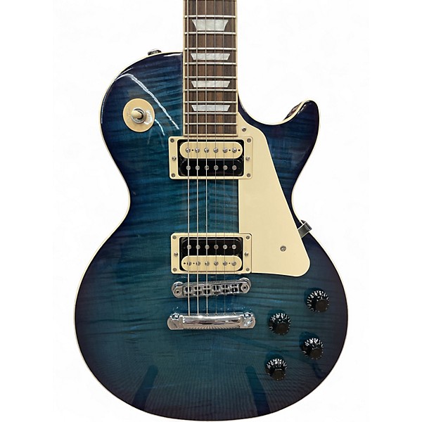 Used Gibson Les Paul Traditional Pro V Flame Top Blueberry Burst Solid Body Electric Guitar