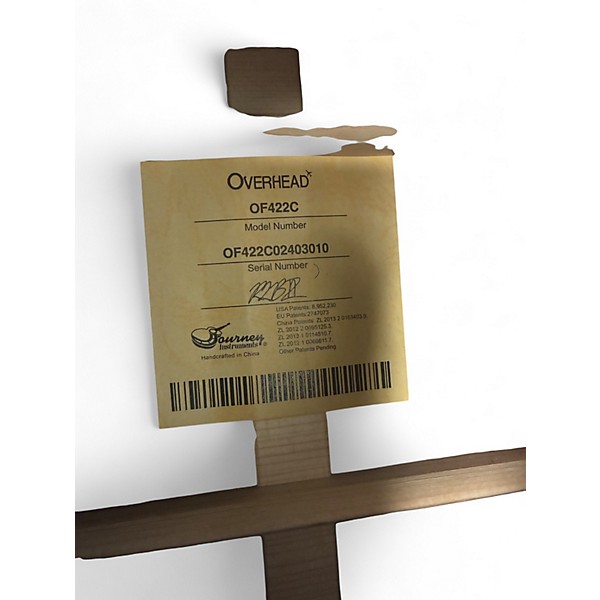 Used Journey Instruments OF422c Natural Acoustic Electric Guitar