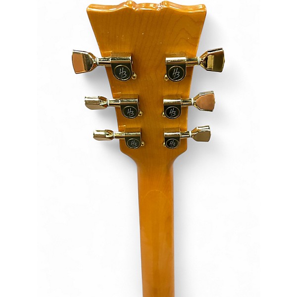 Used Harley Benton HB 35+ Metallic Blue Hollow Body Electric Guitar