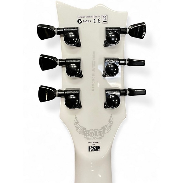 Used ESP LTD GH600EC Gary Holt Signature Model Snow White Solid Body Electric Guitar