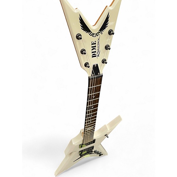 Used Dean Razorback White Solid Body Electric Guitar