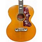 Used Epiphone Inspired by Gibson j200 Antique Natural Acoustic Electric Guitar